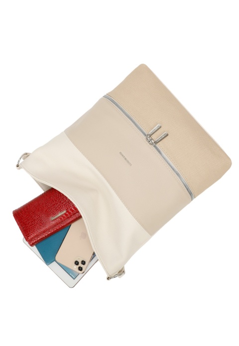 Torebka damska LUIGISANTO 6619 beżowa