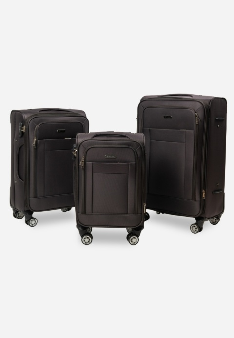 Komplet 3 walizek VADO z nylonu Grey Komplet 3 walizek VADO z nylonu Grey