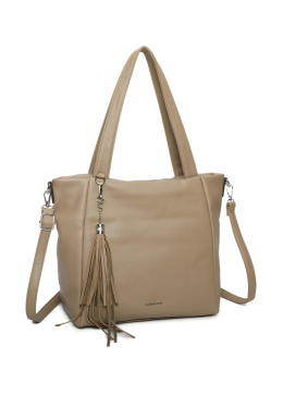 Torebka damska LUIGISANTO KX6754 Beige/Taupe