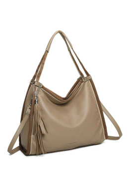 Torebka damska LUIGISANTO KX8237 Beige/Taupe