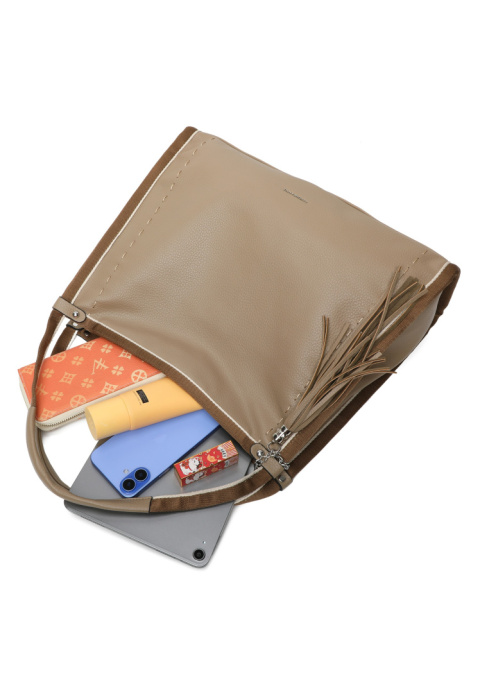 Torebka damska LUIGISANTO KX8237 Beige/Taupe Torebka damska LUIGISANTO KX8237 Beige/Taupe