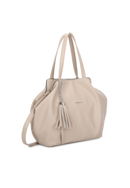 Torebka damska LUIGISANTO K6505 Beige/Taupe