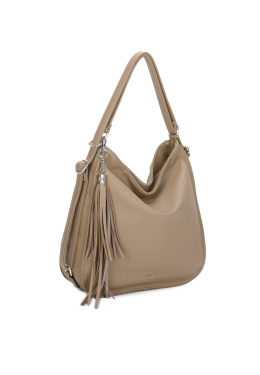 Torebka damska LUIGISANTO K6506 Beige/Taupe
