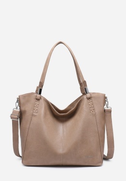 Torebka damska LUIGISANTO V6600 Beige/Taupe