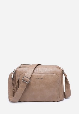 Torebka damska LUIGISANTO V6605 Beige/Taupe