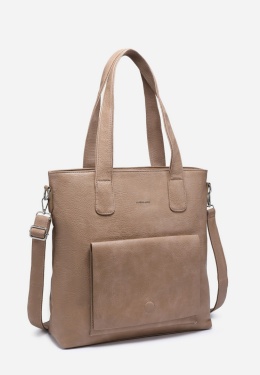 Torebka damska LUIGISANTO V6818 Beige/Taupe