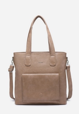 Torebka damska LUIGISANTO V6818 Beige/Taupe