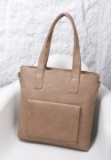 Torebka damska LUIGISANTO V6818 Beige/Taupe