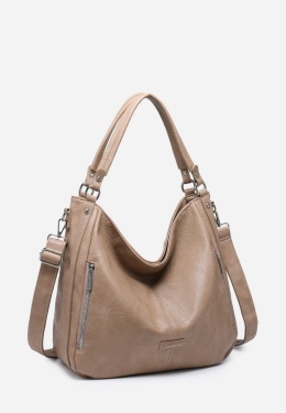 Torebka damska LUIGISANTO V8004-5 Beige/Taupe
