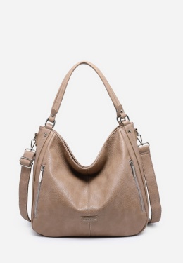 Torebka damska LUIGISANTO V8004-5 Beige/Taupe