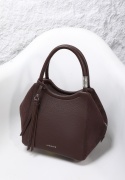 Torebka damska LUIGISANTO HS222-1 D.Coffe z zmaszem