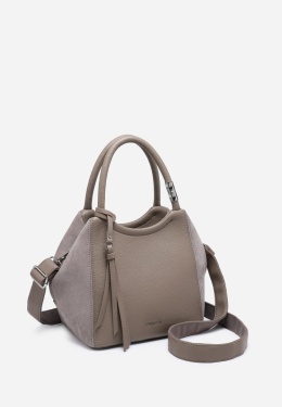 Torebka damska LUIGISANTO HS222-1 Taupe z zmaszem