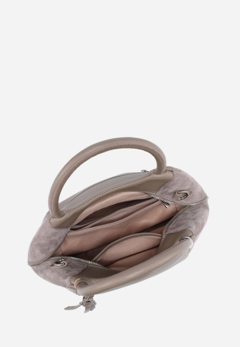Torebka damska LUIGISANTO HS222-1 Taupe z zmaszem Torebka damska LUIGISANTO HS222-1 Taupe z zmaszem