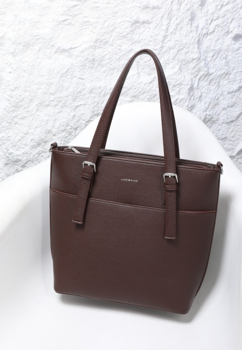 Torebka damska LUIGISANTO HS66778 D.Coffe