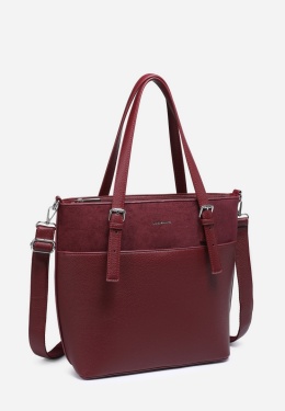 Torebka damska LUIGISANTO HS66778-Z Bordo