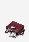 Torebka damska LUIGISANTO HS8117-Z Bordo z zamszem