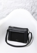 Torebka damska LUIGISANTO HS8117-Z Black z zamszem
