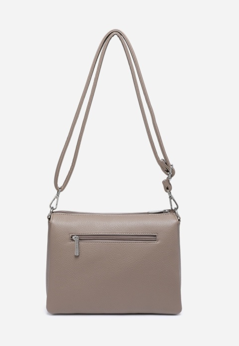 Torebka damska LUIGISANTO HS8117-Z Taupe z zamszem Torebka damska LUIGISANTO HS8117-Z Taupe z zamszem
