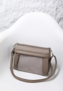 Torebka damska LUIGISANTO HS8117-Z Taupe z zamszem