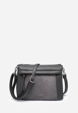 Torebka damska LUIGISANTO HS8117-Z D.Grey z zamszem