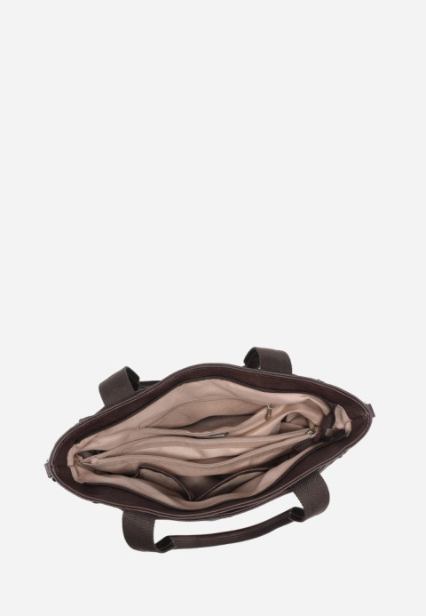 Torebka damska LUIGISANTO V1432 Coffe