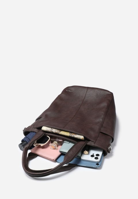 Torebka damska LUIGISANTO V1432 Coffe