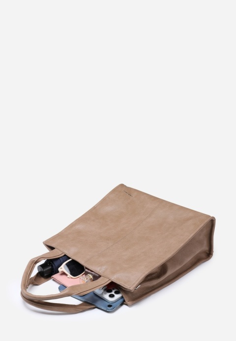 Torebka damska LUIGISANTO V6623 Beige/Taupe