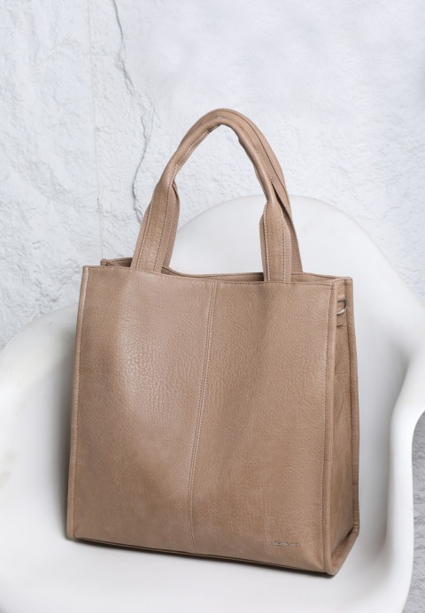 Torebka damska LUIGISANTO V6623 Beige/Taupe