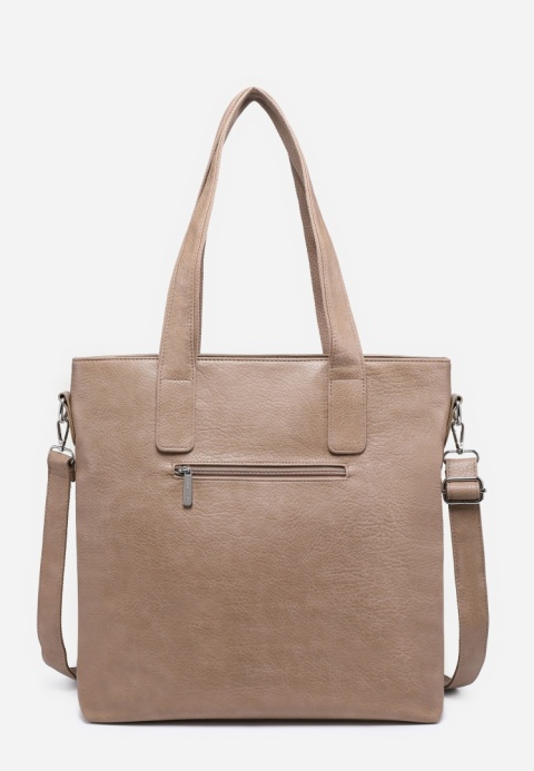 Torebka damska LUIGISANTO V6818-Z Beige/Taupe z zamszem Torebka damska LUIGISANTO V6818-Z Beige/Taupe z zamszem