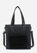 Torebka damska LUIGISANTO V6818-Z Black z zamszem