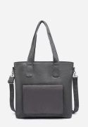 Torebka damska LUIGISANTO V6818-Z Grey z zamszem