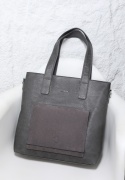 Torebka damska LUIGISANTO V6818-Z Grey z zamszem
