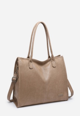 Torebka damska LUIGISANTO V8521 Beige/Taupe