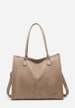 Torebka damska LUIGISANTO V8521 Beige/Taupe
