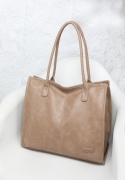 Torebka damska LUIGISANTO V8521 Beige/Taupe