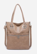 Torebka damska LUIGISANTO V8523 Beige/Taupe