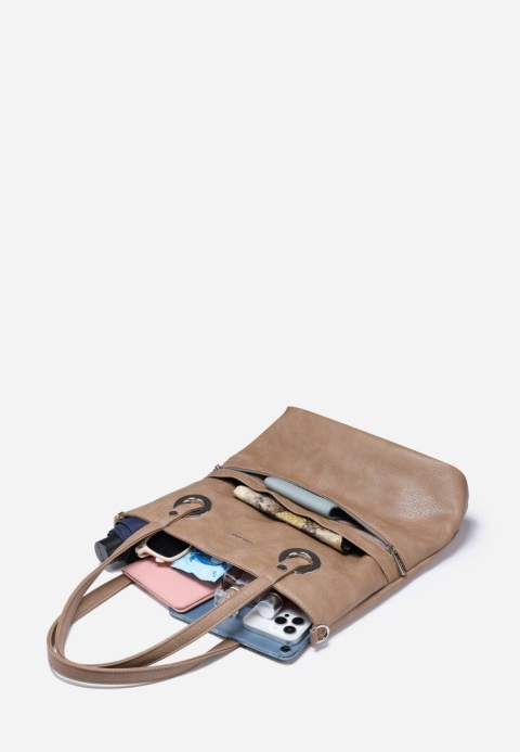 Torebka damska LUIGISANTO V8523 Beige/Taupe Torebka damska LUIGISANTO V8523 Beige/Taupe