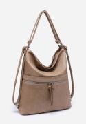 Torebka damska LUIGISANTO V8525 Beige/Taupe