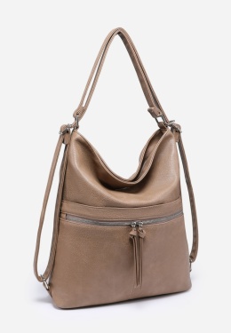 Torebka damska LUIGISANTO V8525 Beige/Taupe