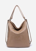 Torebka damska LUIGISANTO V8525 Beige/Taupe