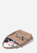 Torebka damska LUIGISANTO V8525 Beige/Taupe