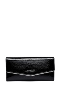 Portfel damski LUIGISANTO AE052 czarny lakierowany
