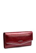 Portfel damski LUIGISANTO AE052 bordowy lakierowany