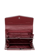 Portfel damski LUIGISANTO AE052 bordowy lakierowany