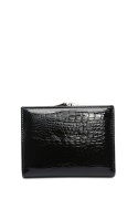 Portfel damski LUIGISANTO AE1009 czarny lakierowany