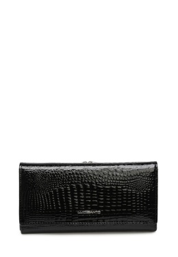 Portfel damski LUIGISANTO AE1518-1 czarny lakierowany