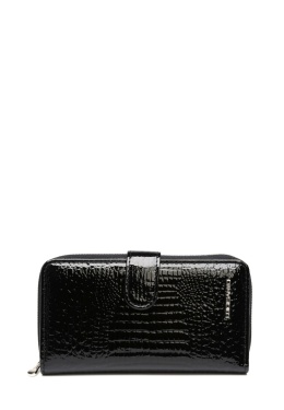 Portfel damski LUIGISANTO AE37-1 czarny lakierowany