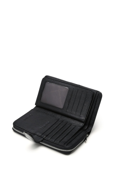 Portfel damski LUIGISANTO AE37-1 czarny lakierowany