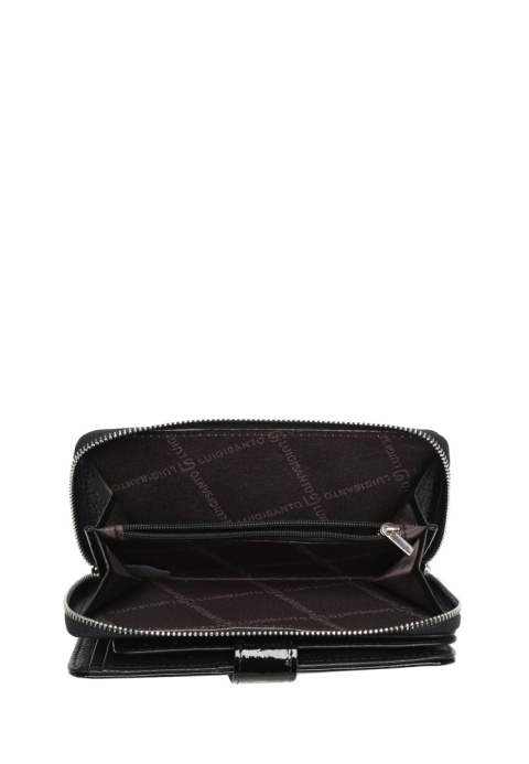Portfel damski LUIGISANTO AE37-1 czarny lakierowany
