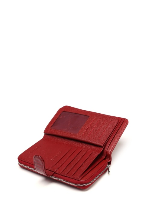 Portfel damski LUIGISANTO AE37-1 czerwony lakierowany
